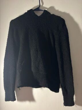 Cozy Black Sherpa Hoodie